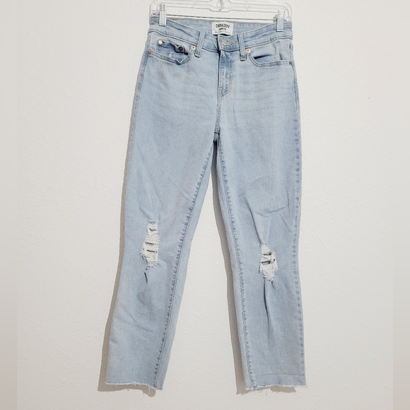 Denizen from Levi's Denim - Denizen from Levi’s Women Mid Rise Boyfriend Jeans Light Wash Distressed Size 4